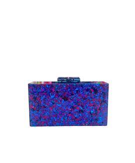 Clutch Papeles Morado para Mujer