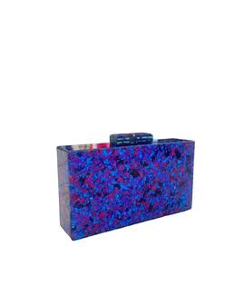 Clutch Papeles Morado para Mujer