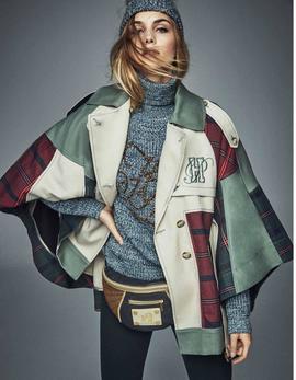 Jersey Highly Preppy oversize azul para mujer