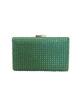 Clutch Brillo Grande Verde para Mujer