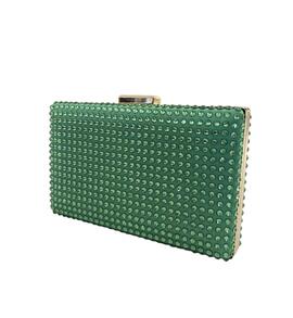 Clutch Brillo Grande Verde para Mujer