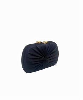 Clutch Pliegues Raxo Negro para Mujer