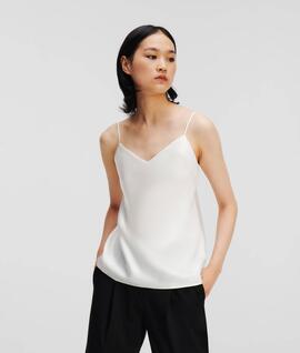 Camisa Kart Satén Blanca para Mujer
