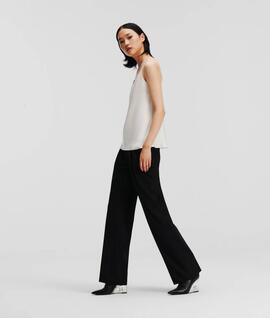 Camisa Kart Satén Blanca para Mujer
