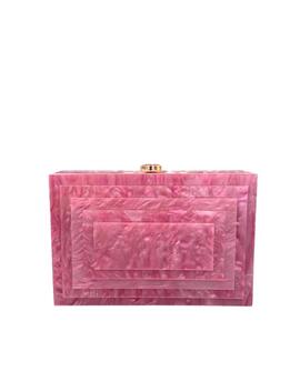 Clutch Rectangular Relieve Fresa para Mujer