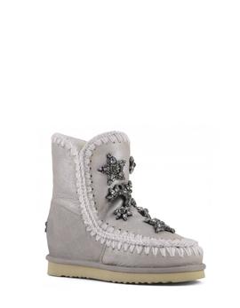 Botas MOU Inner Wedge Crystal stars para mujer