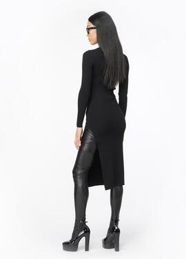 Vestido Pinko Leone Punto Negro para Mujer
