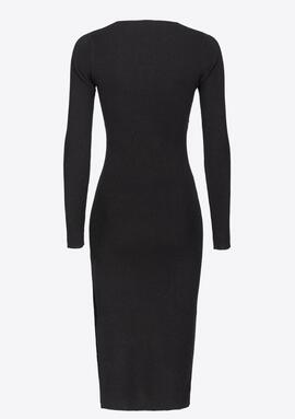 Vestido Pinko Leone Punto Negro para Mujer