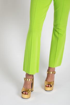 Pantalón Pisonero Flare Verde Claro para Mujer