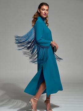 Vestido Talavera Moskada Azul para Mujer