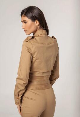 Sobrecamisa Masavi Sarga Camel para Mujer