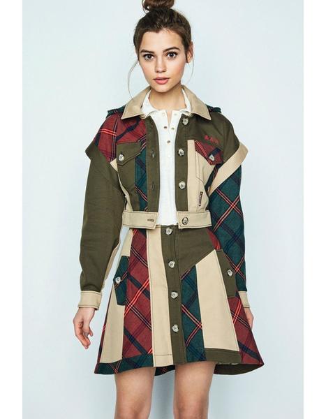 representación Fantasía Pesimista Parka Larga Highly Desmontable Cuadros para Mujer