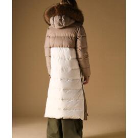 Plumifero Zaitegui Bicolor Beige/Crema para Mujer