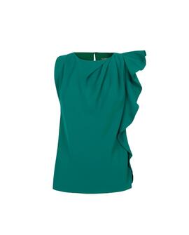 Blusa Unlimited Marfil Verde para Mujer