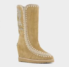 Mou French Toe Texan Hotfix Tabaco para Mujer