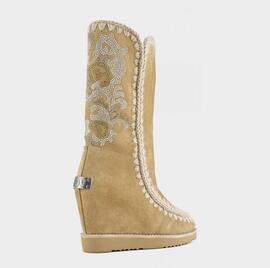 Mou French Toe Texan Hotfix Tabaco para Mujer