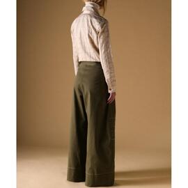 Pantalón Zaitegui Frunces Verde para Mujer