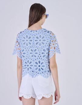 Blusa Silvian Heach Nardas Azul para Mujer