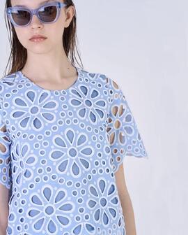 Blusa Silvian Heach Nardas Azul para Mujer