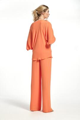 Top Oky Yumba Gasa Naranja para Mujer