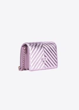 Bolso Pinko Love Click Mini Metal Lila para Mujer