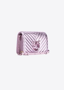 Bolso Pinko Love Click Mini Metal Lila para Mujer