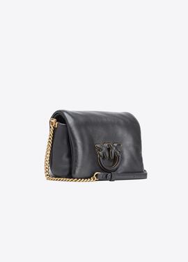 Bolso Pinko Love Click Puff Baby Negro para Mujer