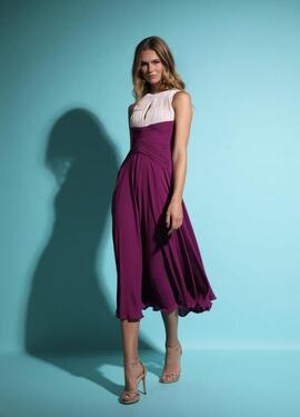 Vestido Victoria Yala Beige Morado