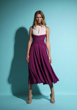 Vestido Victoria Yala Beige Morado