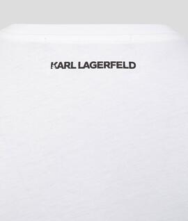 Camiseta Karl Lagerfeld Ikonik Blanca para Mujer