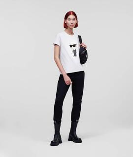 Camiseta Karl Lagerfeld Ikonik Blanca para Mujer