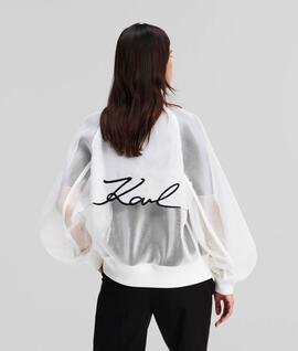 Bomber karl Lagerfeld Malla Blanca para Mujer