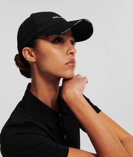 Gorra Karl Lagerfeld Logo Cap Negra para Mujer