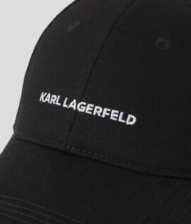 Gorra Karl Lagerfeld Logo Cap Negra para Mujer