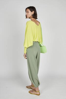 Pantalón Montoto Piza Bajo Militar para Mujer