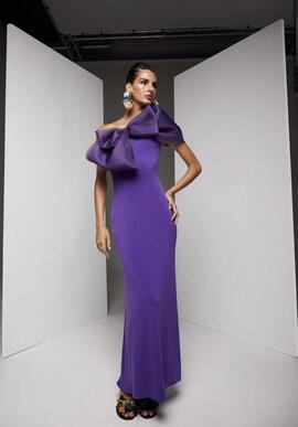 Vestido Alicia Rueda Lazo Morado para Mujer