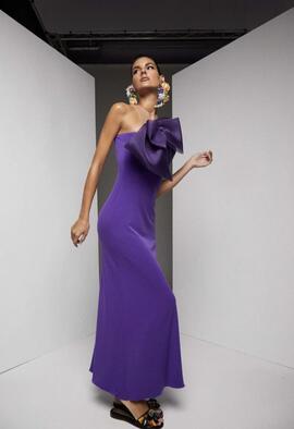 Vestido Alicia Rueda Lazo Morado para Mujer