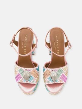 Sandalias Kurt Geiger Plataforma Rosas