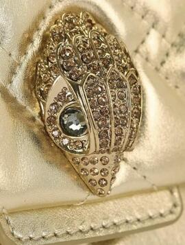 Bolso Kurt Geiger Leather Mini Kensigton Dorado para Mujer