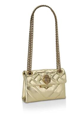 Bolso Kurt Geiger Leather Mini Kensigton Dorado para Mujer