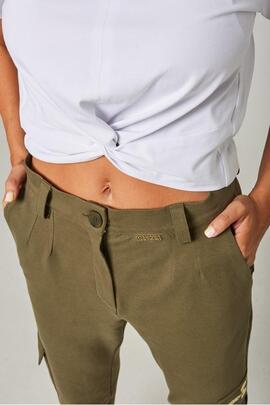 Pantalón Mangata Cargo Verde Militar para Mujer