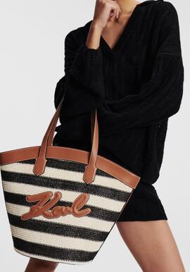 Bolsos Karl Lagarfeld Tote Raff Marón para Mujer