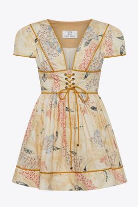 Vestido Highly Preppy Estampado Amarillo para Mujer