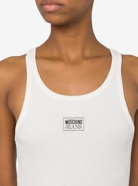 Top Moschino Basico Blanco para Mujer