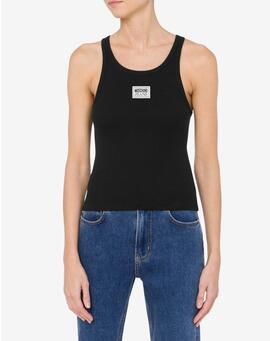 Top Moschino Basico Negro para Mujer
