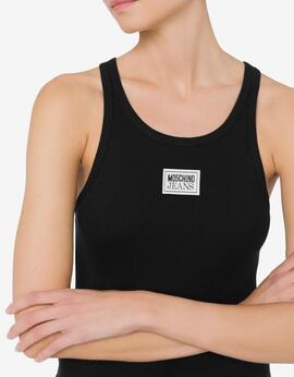 Top Moschino Basico Negro para Mujer