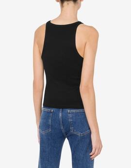 Top Moschino Basico Negro para Mujer