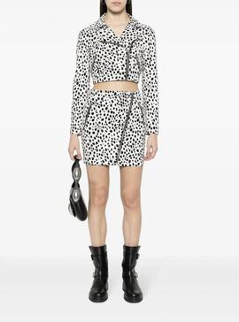 Cazadora Moschino Estampada Blanca para Mujer