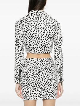 Cazadora Moschino Estampada Blanca para Mujer