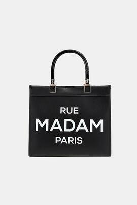 BOLSO RUE MADAM ICON MINI TOTE NEGRO
